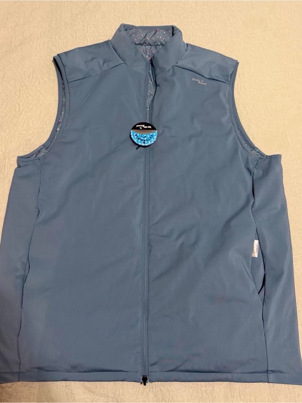 Sleeveless Performance Vest in Slate Blue